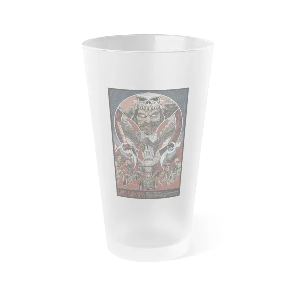 ARMY OF DARKNESS (ALAMO DRAFTHOUSE) 1992 Movie Poster - Frosted Pint Glass 16oz Default Title - Go Mug Yourself