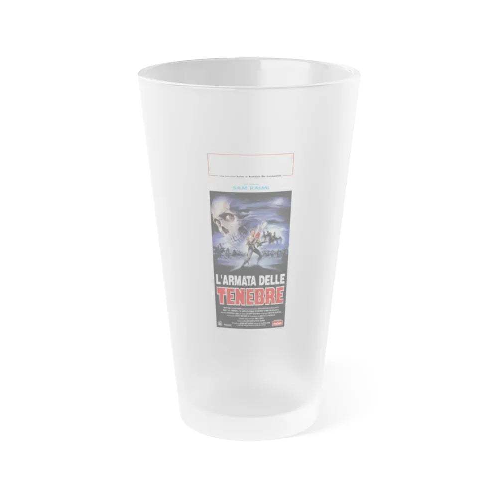 ARMY OF DARKNESS (ITALIAN) 1992 Movie Poster - Frosted Pint Glass 16oz-Go Mug Yourself