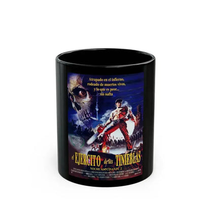 ARMY OF DARKNESS (SPAIN) 1992 Movie Poster - Black Coffee Mug 11oz - Go Mug Yourself