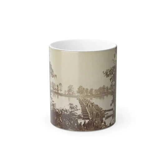 Army of the James, Pontoon Bridges Across James River at Deep Bottom and Varina 001 (U.S. Civil War) Color Changing Coffee Mug 11oz Default Title 11oz - Go Mug Yourself