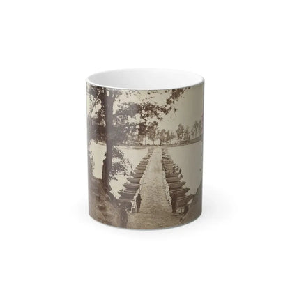 Army of the James, Pontoon Bridges Across James River at Deep Bottom and Varina 002 (1) (U.S. Civil War) Color Changing Coffee Mug 11oz Default Title 11oz - Go Mug Yourself