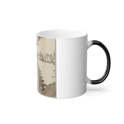 Army of the James, Pontoon Bridges Across James River at Deep Bottom and Varina 002 (1) (U.S. Civil War) Color Changing Coffee Mug 11oz - Go Mug Yourself