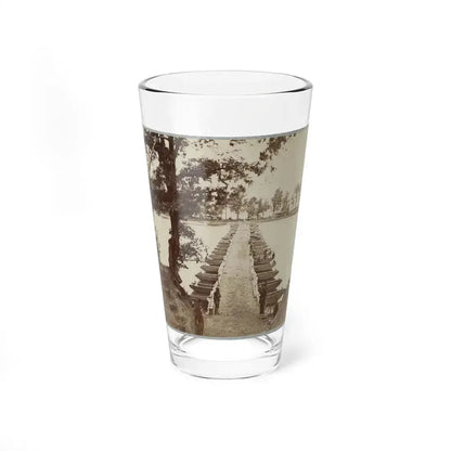 Army Of The James, Pontoon Bridges Across James River At Deep Bottom And Varina 002 (1) (U.S. Civil War) Pint Glass 16oz 16oz - Go Mug Yourself