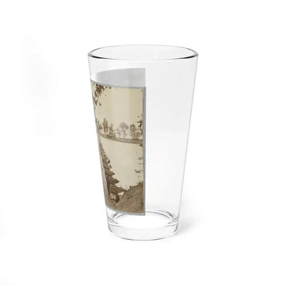 Army Of The James, Pontoon Bridges Across James River At Deep Bottom And Varina 002 (1) (U.S. Civil War) Pint Glass 16oz - Go Mug Yourself
