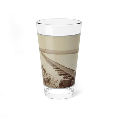 Army Of The James, Pontoon Bridges Across James River At Deep Bottom And Varina (U.S. Civil War) Pint Glass 16oz-16oz-Go Mug Yourself