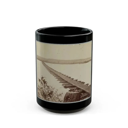 Army Of The James, Pontoon Bridges Across James River At Deep Bottom And Varina (U.S. Civil War) Black Coffee Mug 15oz - Go Mug Yourself