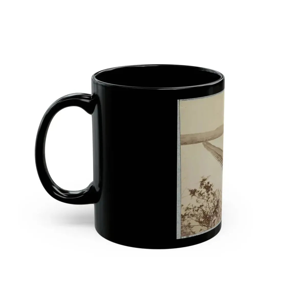 Army Of The James, Pontoon Bridges Across James River At Deep Bottom And Varina (U.S. Civil War) Black Coffee Mug - Go Mug Yourself
