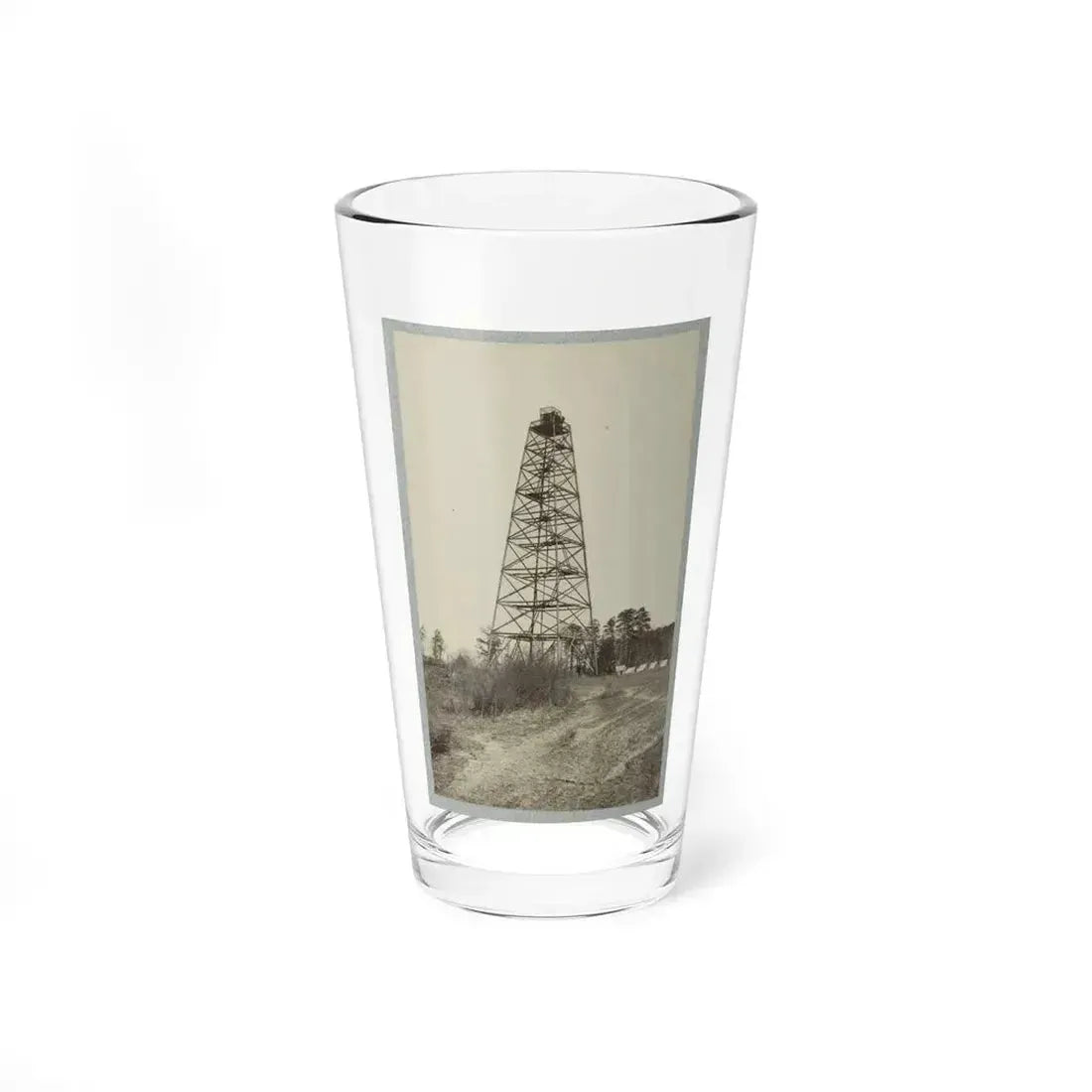 Army Of The James, Signal Tower On Left Of Bermuda Hundred Lines (U.S. Civil War) Pint Glass 16oz 16oz - Go Mug Yourself