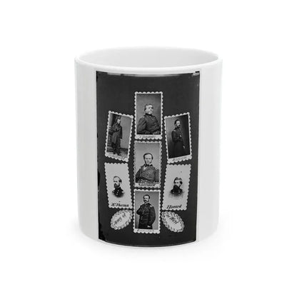 Army Of The West  Schofield, Thomas, Slocum, Mcpherson, Sherman, Howard, And Rousseau(2) (U.S. Civil War) White Coffee Mug 11oz - Go Mug Yourself
