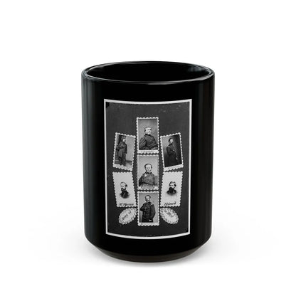 Army Of The West Schofield, Thomas, Slocum, Mcpherson, Sherman, Howard, And Rousseau (U.S. Civil War) Black Coffee Mug-15oz-Go Mug Yourself