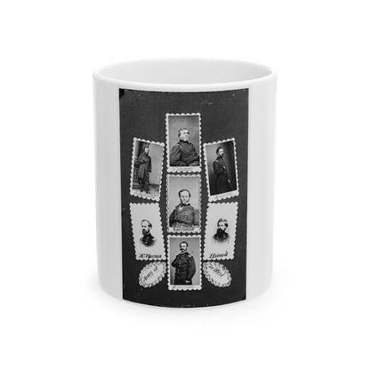 Army Of The West Schofield, Thomas, Slocum, Mcpherson, Sherman, Howard, And Rousseau (U.S. Civil War) White Coffee Mug-11oz-Go Mug Yourself