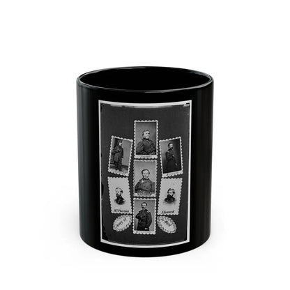 Army Of The West Schofield, Thomas, Slocum, Mcpherson, Sherman, Howard, And Rousseau(2) (U.S. Civil War) Black Coffee Mug-11oz-Go Mug Yourself