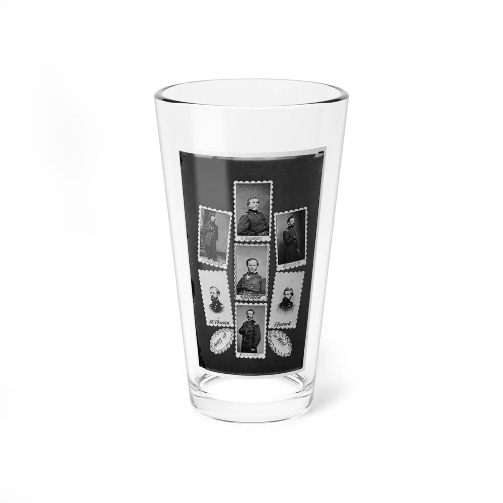 Army Of The West Schofield, Thomas, Slocum, Mcpherson, Sherman, Howard, And Rousseau(2) (U.S. Civil War) Pint Glass 16oz-16oz-Go Mug Yourself