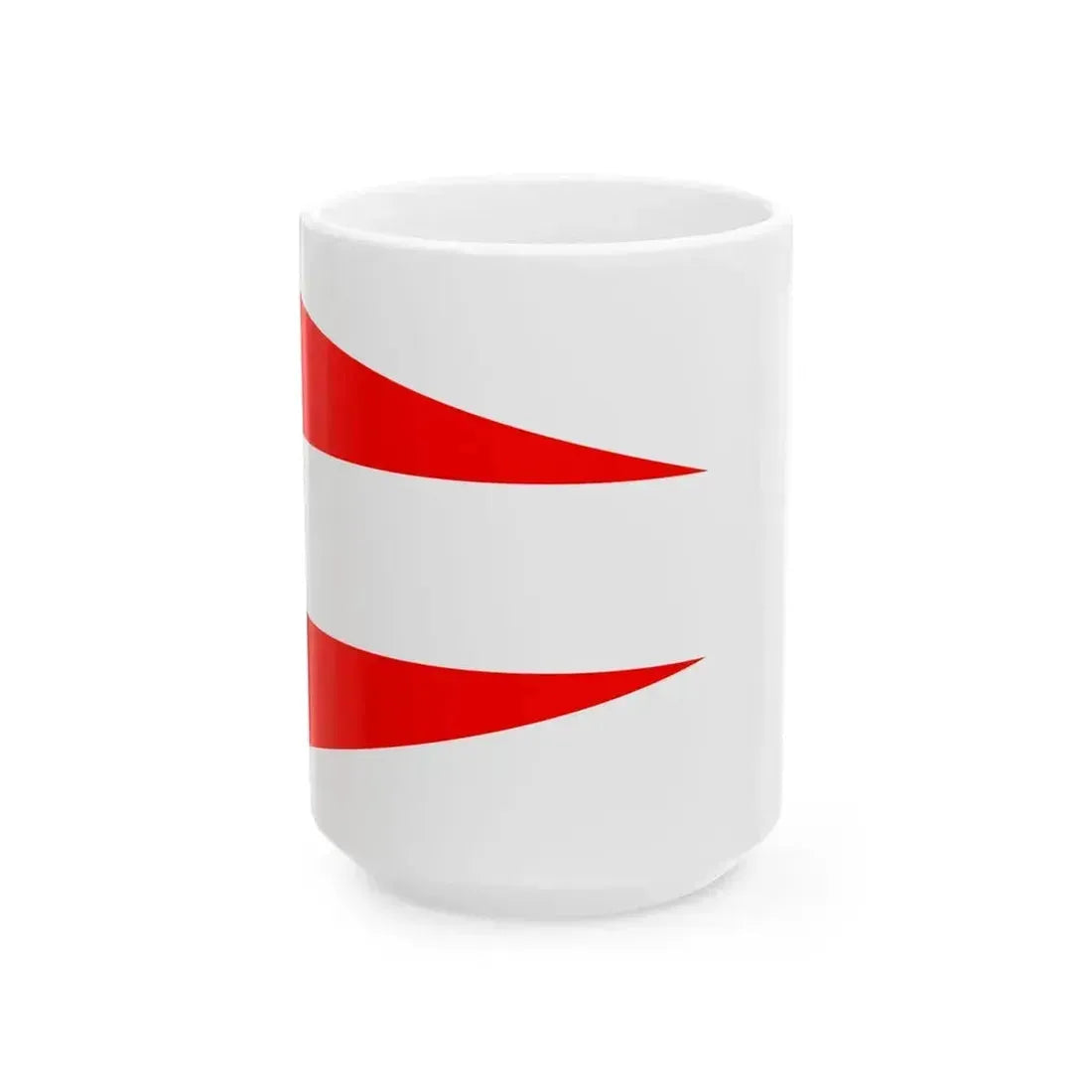 Army Rank Flag of Denmark - Chief of a Division (Denmark) White Coffee Mug 15oz - Go Mug Yourself