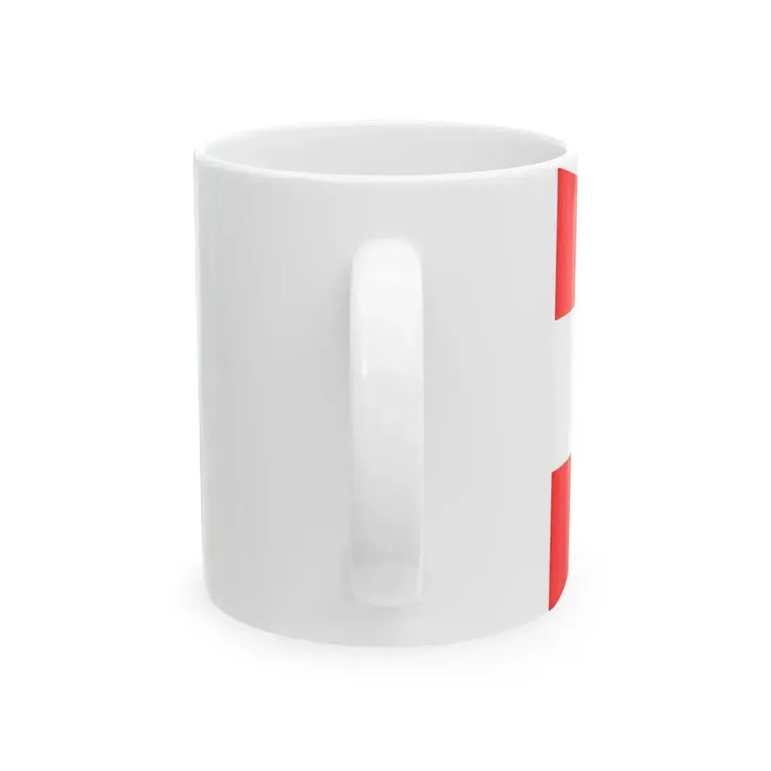 Army Rank Flag of Denmark - Chief of a Division (Denmark) White Coffee Mug - Go Mug Yourself