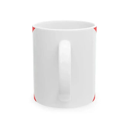 Army Rank Flag of Denmark - Chief of the General Command (Denmark) White Coffee Mug - Go Mug Yourself