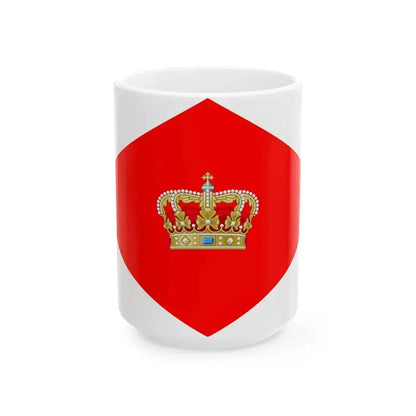 Army Rank Flag of Denmark - King (Denmark) White Coffee Mug 15oz - Go Mug Yourself