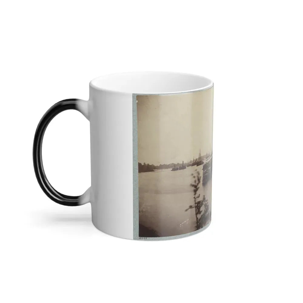 Army Transports in James River, Va. Near Deep Bottom 001 (U.S. Civil War) Color Changing Coffee Mug 11oz - Go Mug Yourself