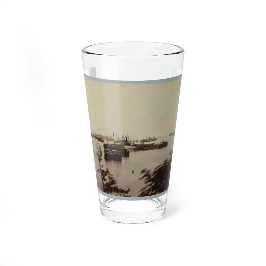 Army Transports In James River, Va. Near Deep Bottom 001 (U.S. Civil War) Pint Glass 16oz 16oz - Go Mug Yourself