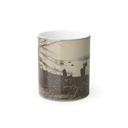 Army Transports in James River, Va. Near Deep Bottom (U.S. Civil War) Color Changing Coffee Mug 11oz Default Title 11oz - Go Mug Yourself