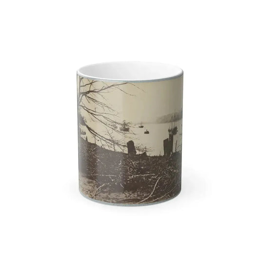Army Transports in James River, Va. Near Deep Bottom (U.S. Civil War) Color Changing Coffee Mug 11oz Default Title 11oz - Go Mug Yourself