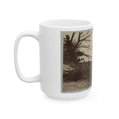 Army Transports In James River, Va. Near Deep Bottom (U.S. Civil War) White Coffee Mug - Go Mug Yourself