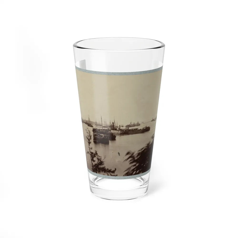 Army Transports In James River, Va. Near Deep Bottom 001 (U.S. Civil War) Pint Glass 16oz-16oz-Go Mug Yourself