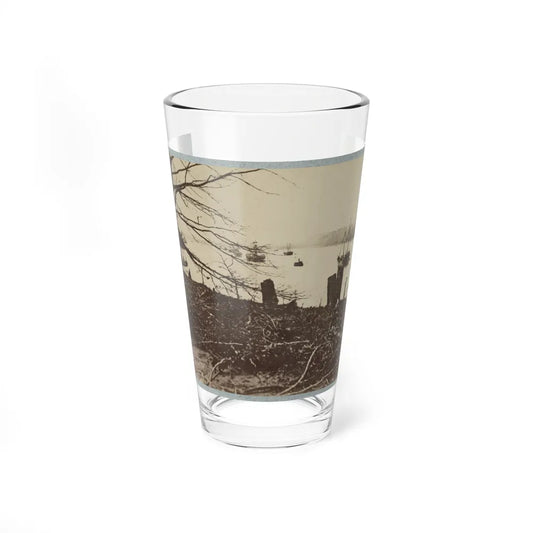 Army Transports In James River, Va. Near Deep Bottom (U.S. Civil War) Pint Glass 16oz-16oz-Go Mug Yourself