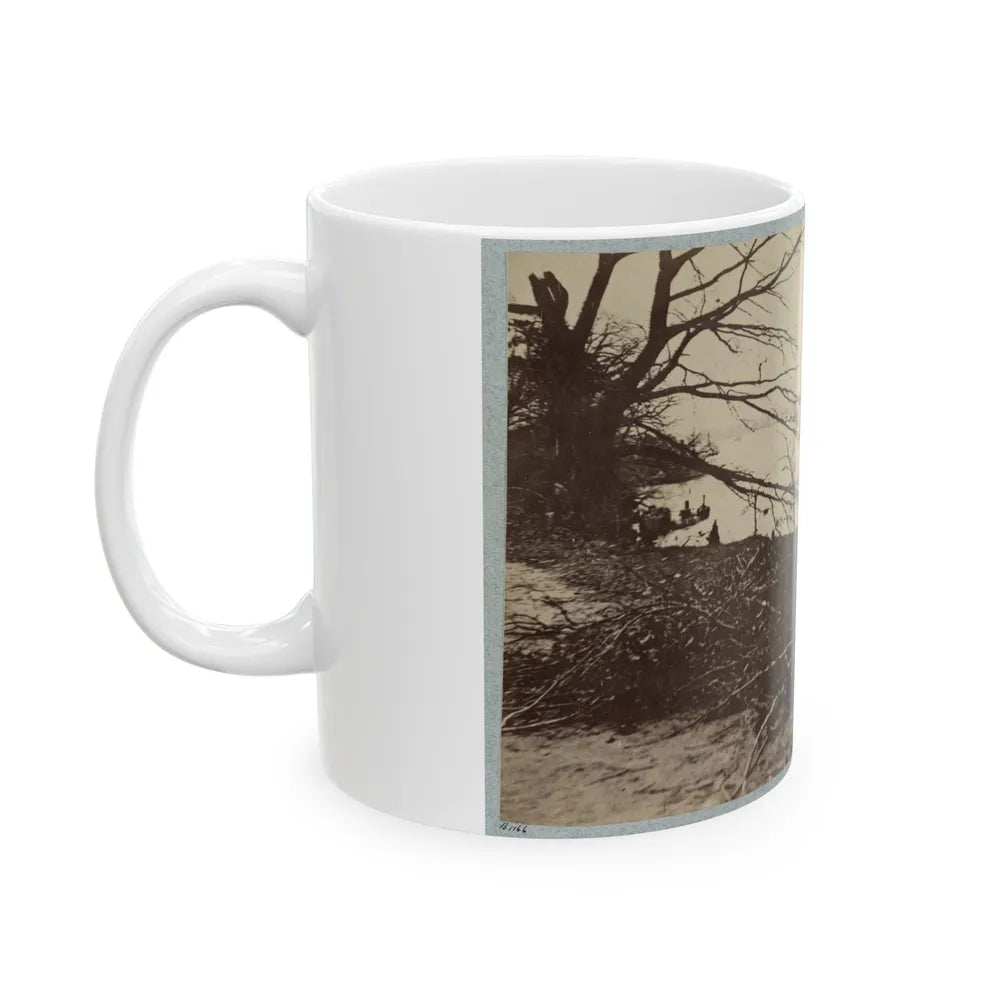 Army Transports In James River, Va. Near Deep Bottom (U.S. Civil War) White Coffee Mug-Go Mug Yourself