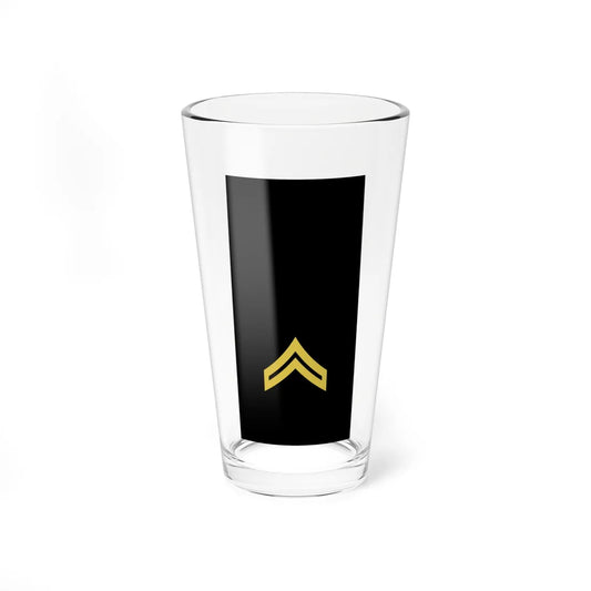 Army US OR 04 (United States) (Military Rank) Pint Glass 16oz 16oz - Go Mug Yourself