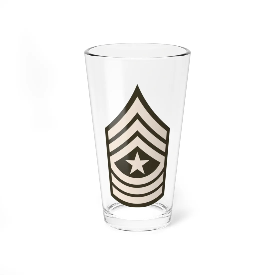 Army USA OR 09c Army greens (United States) (Military Rank) Pint Glass 16oz 16oz - Go Mug Yourself