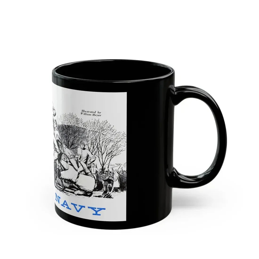 Army vs. Navy, Bluebook Magazine, November 1955 - Black Coffee Mug - Go Mug Yourself