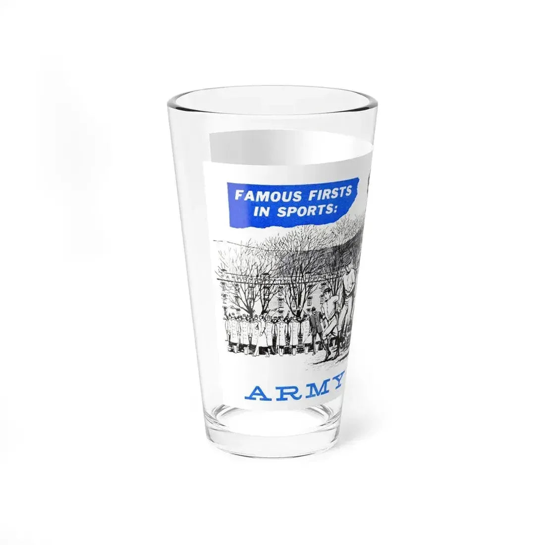 Army vs. Navy, Bluebook Magazine, November 1955 (Magazine Illustration) Pint Glass 16oz - Go Mug Yourself