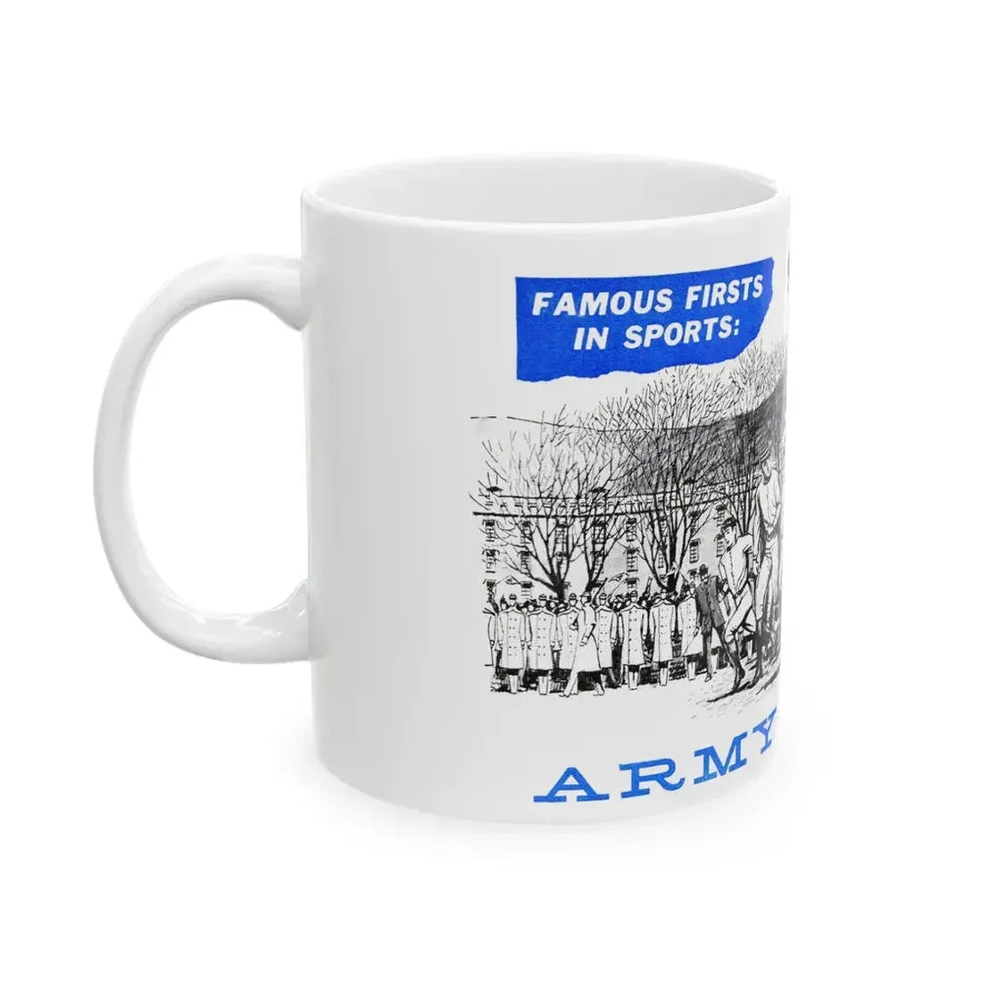 Army vs. Navy, Bluebook Magazine, November 1955 - White Coffee Mug - Go Mug Yourself
