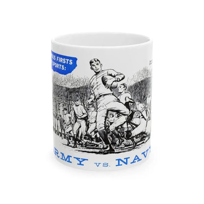 Army vs. Navy, Bluebook Magazine, November 1955 - White Coffee Mug - Go Mug Yourself