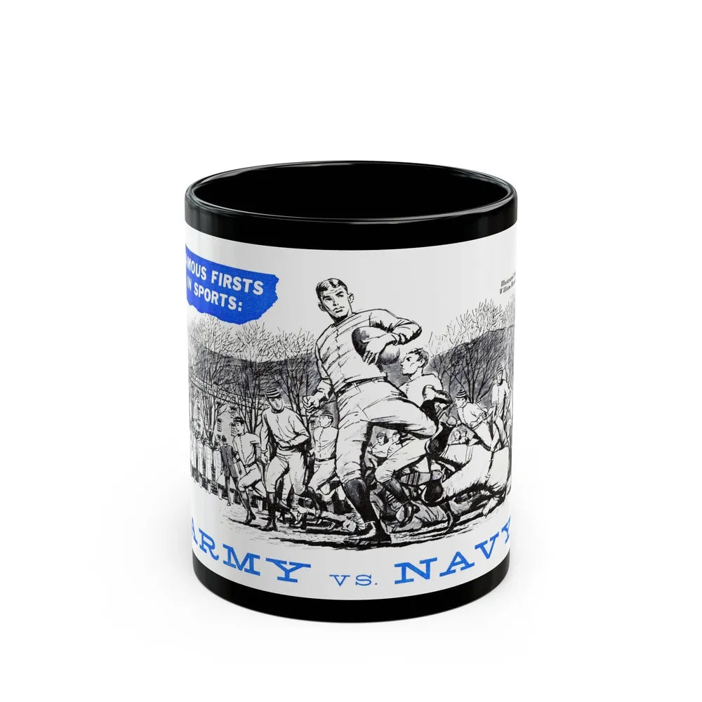 Army vs. Navy, Bluebook Magazine, November 1955 - Black Coffee Mug-11oz-Go Mug Yourself