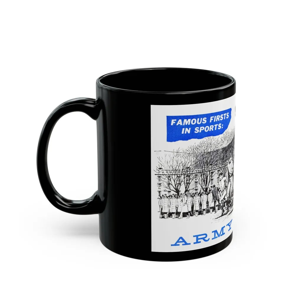 Army vs. Navy, Bluebook Magazine, November 1955 - Black Coffee Mug-Go Mug Yourself