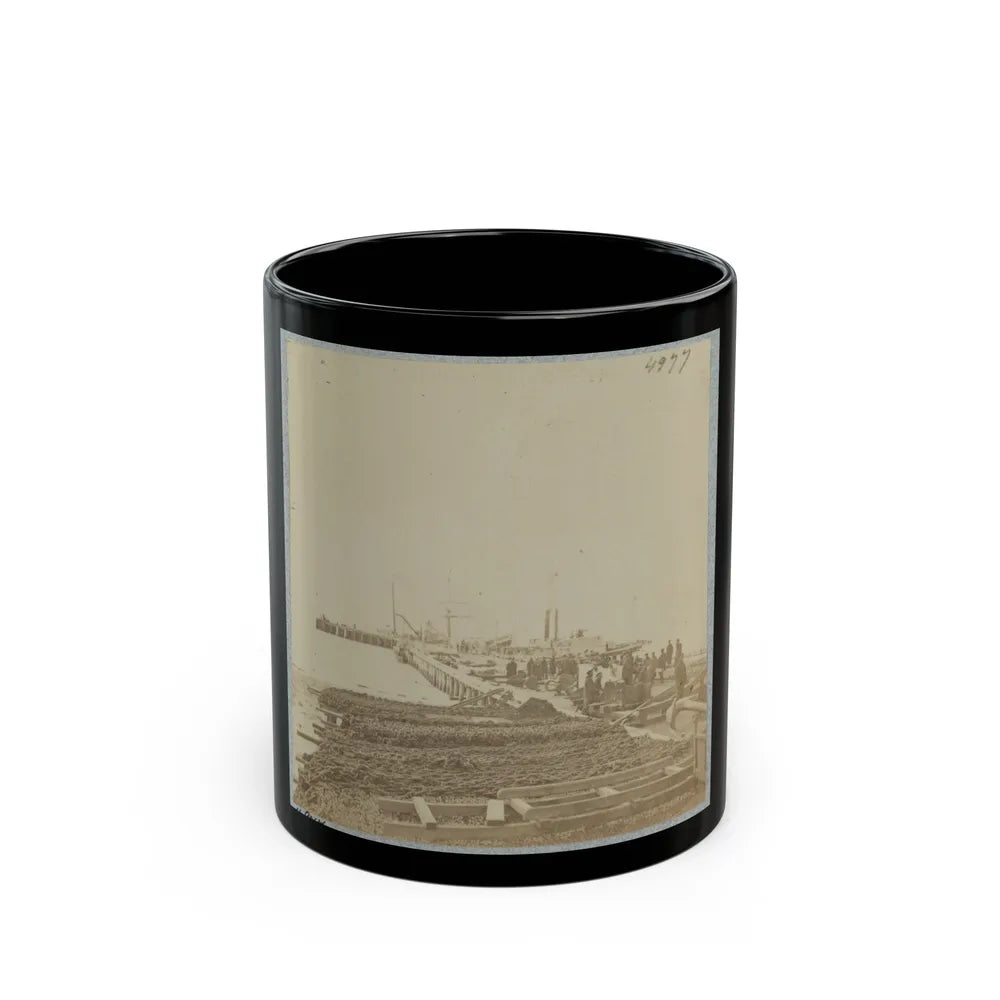 Army Wharf (U.S. Civil War) Black Coffee Mug-11oz-Go Mug Yourself