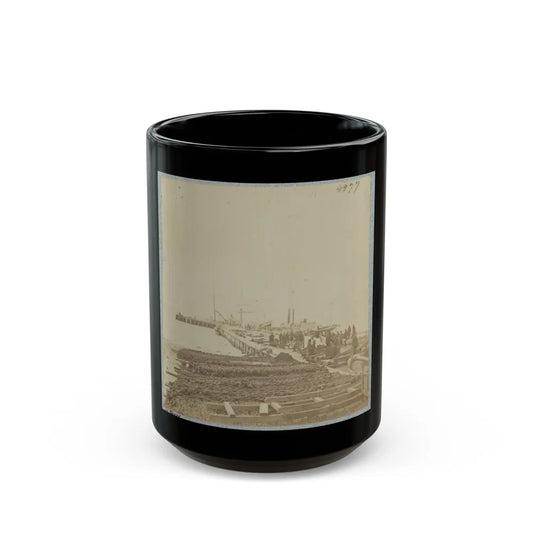 Army Wharf (U.S. Civil War) Black Coffee Mug-15oz-Go Mug Yourself