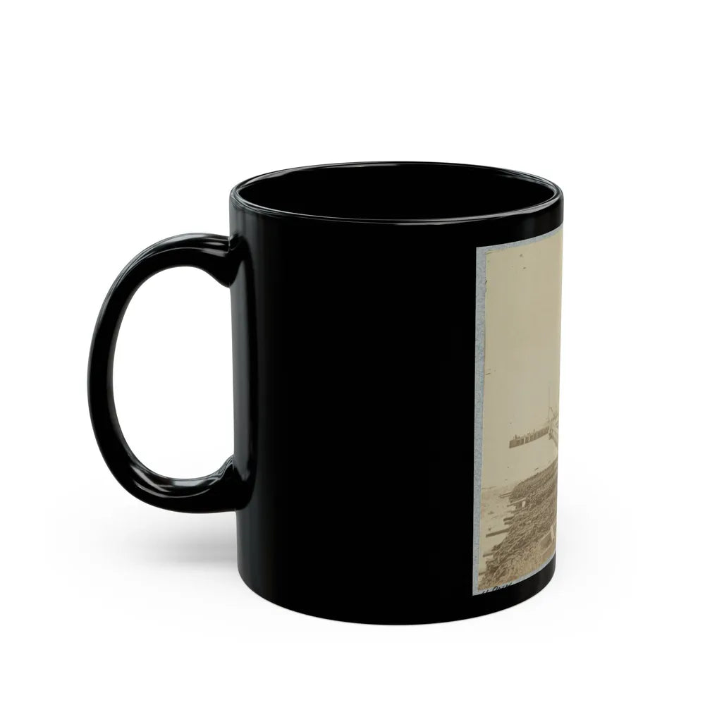 Army Wharf (U.S. Civil War) Black Coffee Mug-Go Mug Yourself