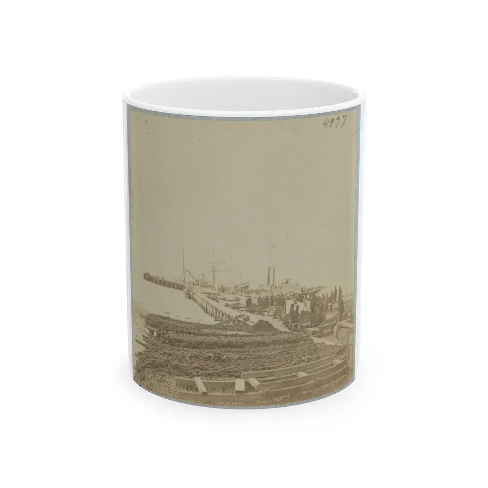 Army Wharf (U.S. Civil War) White Coffee Mug-11oz-Go Mug Yourself