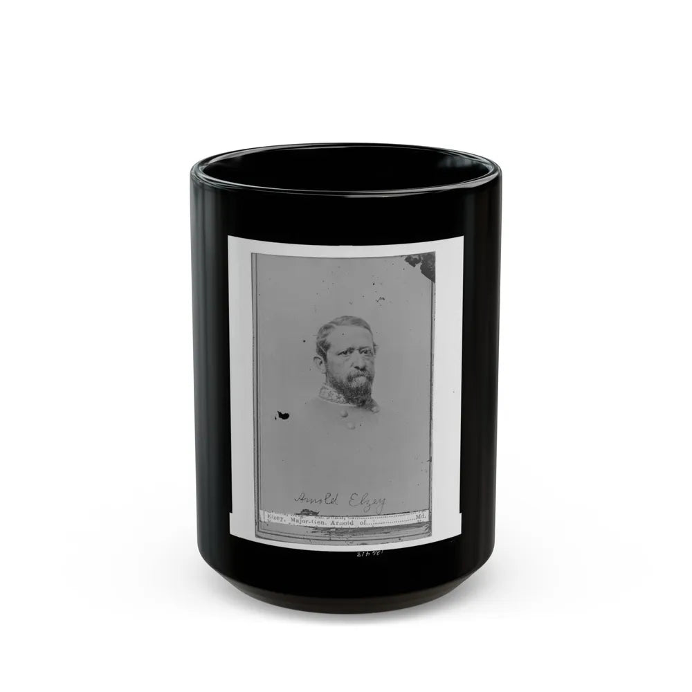 Arnold Elzey (U.S. Civil War) Black Coffee Mug-15oz-Go Mug Yourself