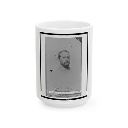 Arnold Elzey (U.S. Civil War) White Coffee Mug-15oz-Go Mug Yourself