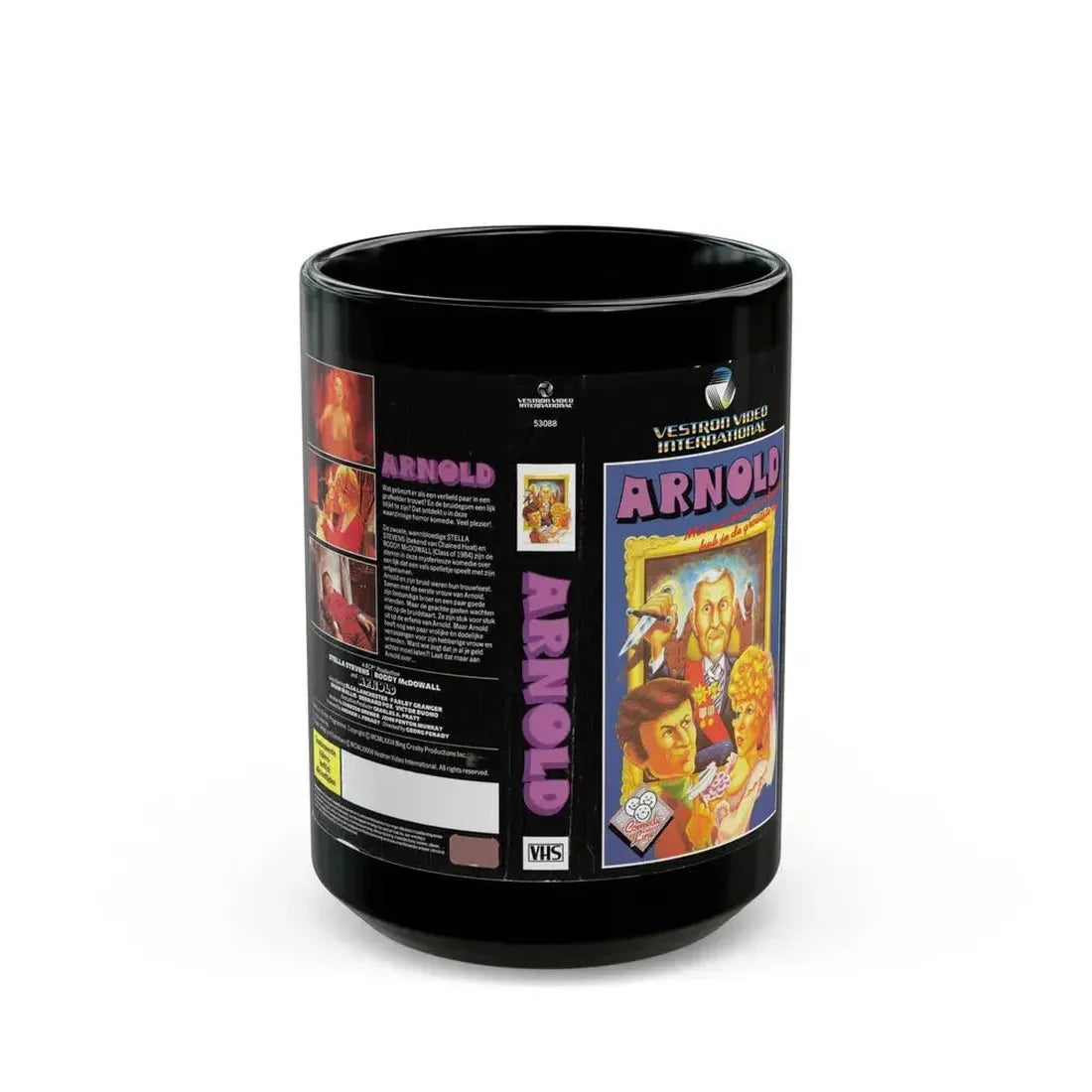 ARNOLD (VHS COVER) - Black Coffee Mug 15oz - Go Mug Yourself