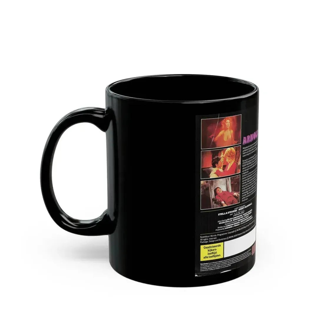 ARNOLD (VHS COVER) - Black Coffee Mug - Go Mug Yourself