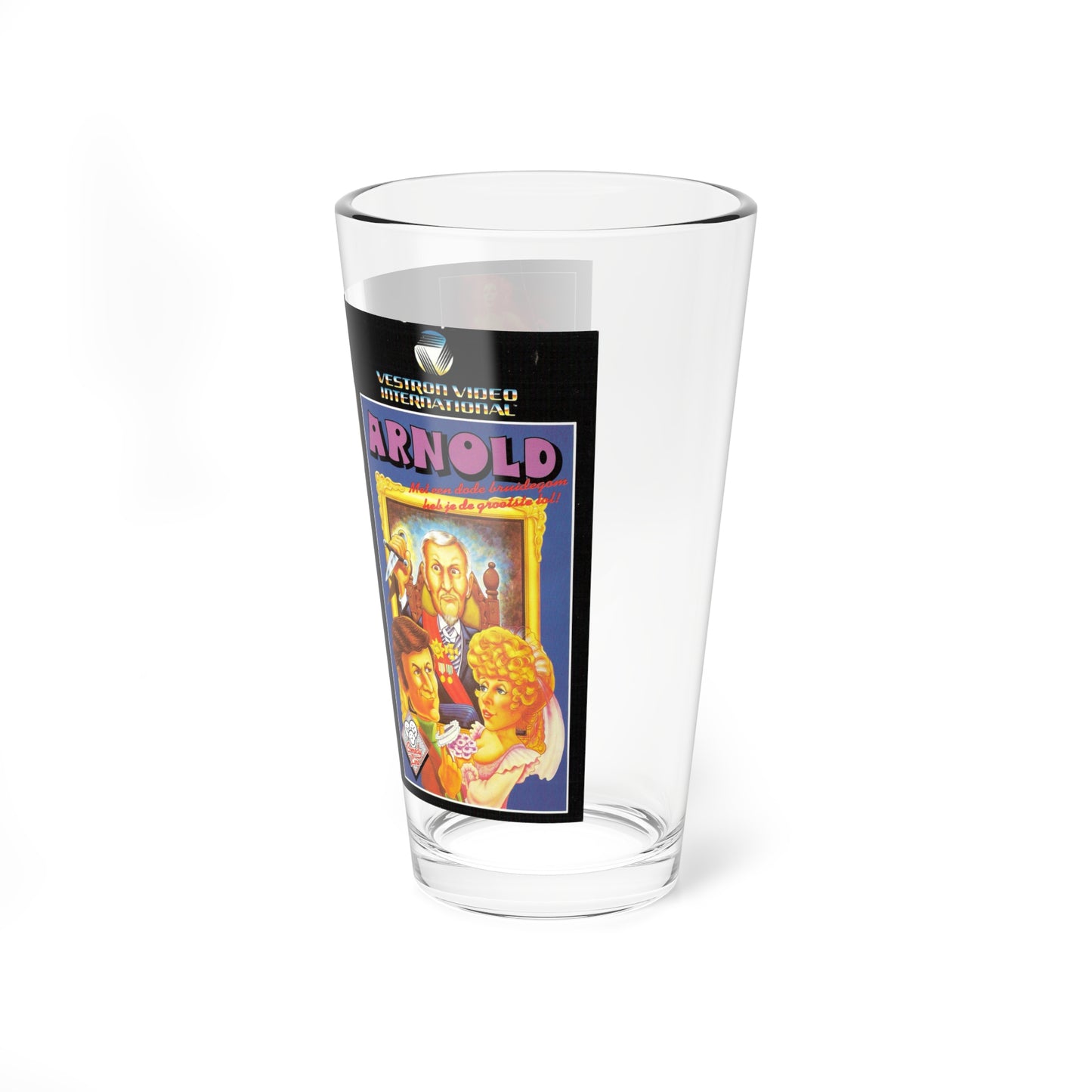 ARNOLD (VHS COVER) Pint Glass 16oz-Go Mug Yourself