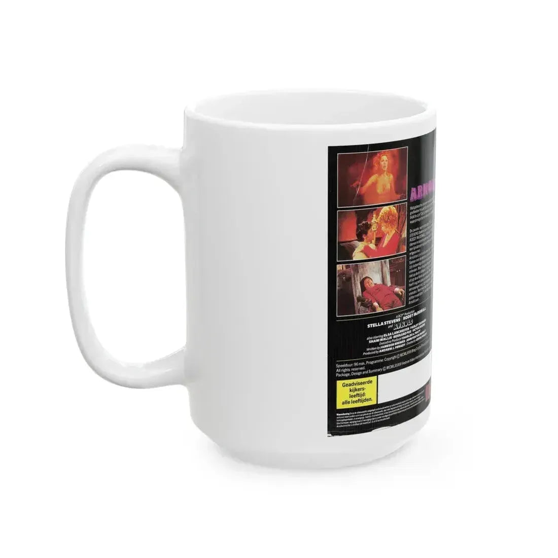 ARNOLD (VHS COVER) - White Coffee Mug - Go Mug Yourself