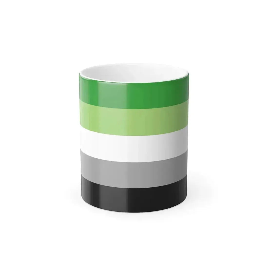 Aromantic Pride Flag - Color Changing Mug 11oz 11oz - Go Mug Yourself