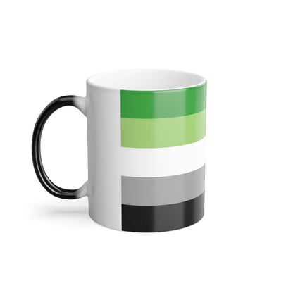 Aromantic Pride Flag - Color Changing Mug 11oz-Go Mug Yourself