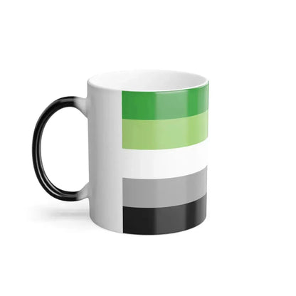 Aromantic Pride Flag - Color Changing Mug 11oz - Go Mug Yourself